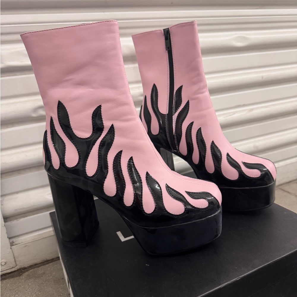 HIGH VOLTAGE PLATFORM ANKLE BOOTS